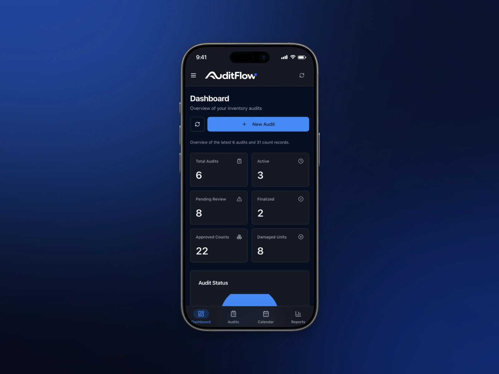 AuditFlow install feature mockup