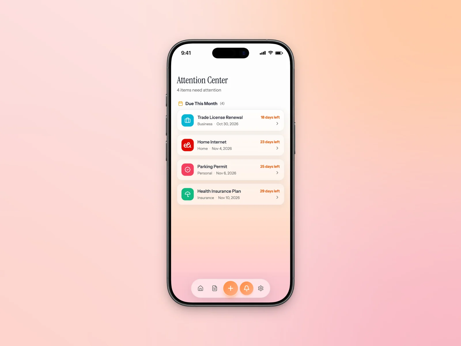AheadTime alerts feature mockup