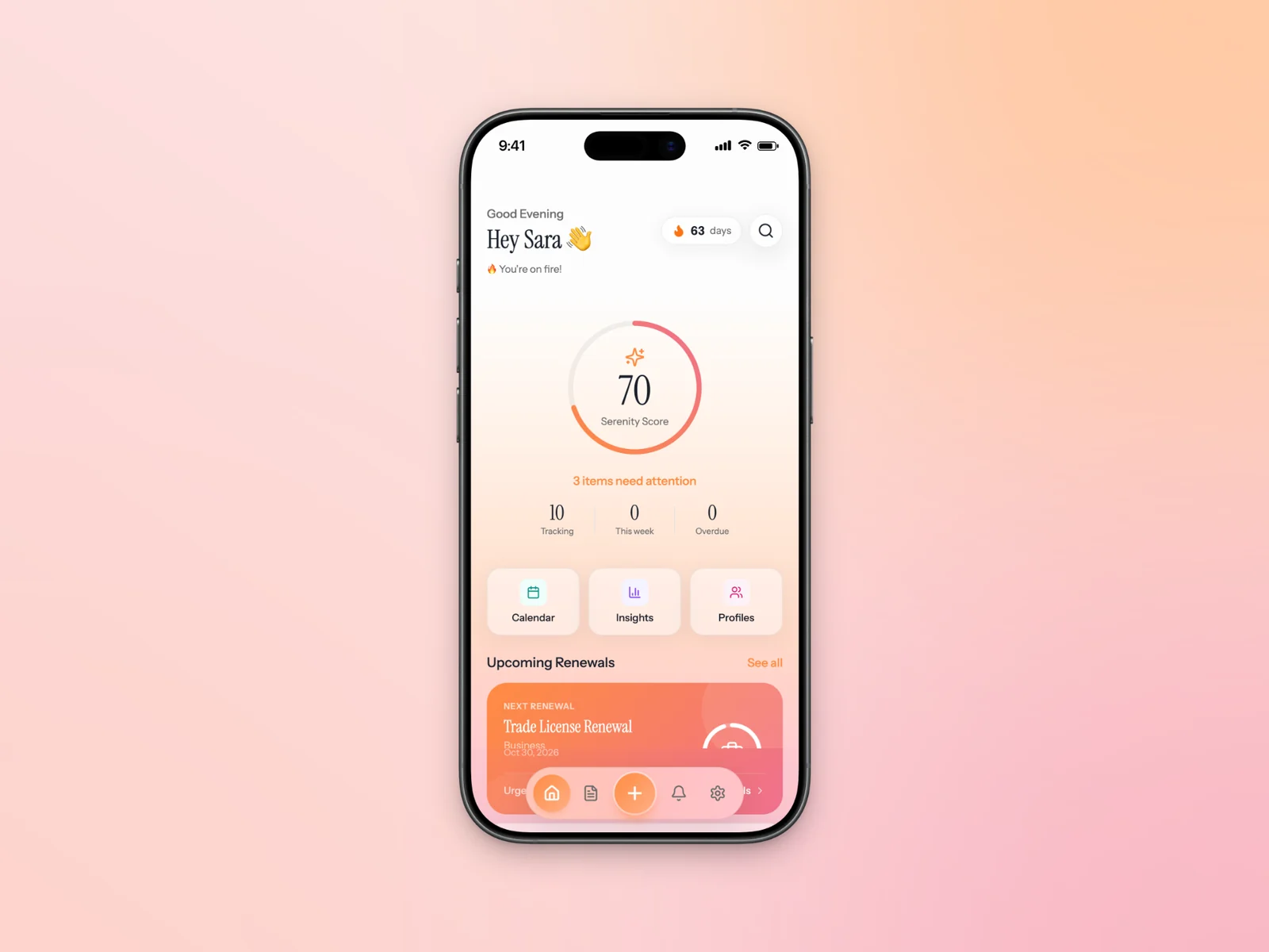 AheadTime score feature mockup