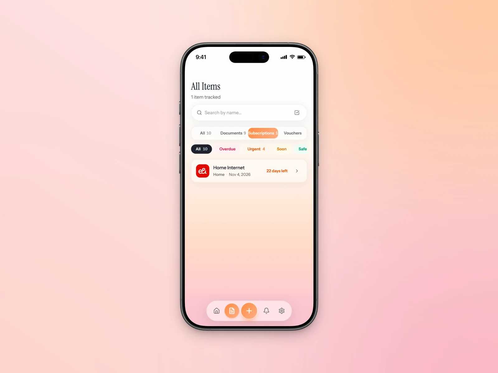AheadTime subs feature mockup
